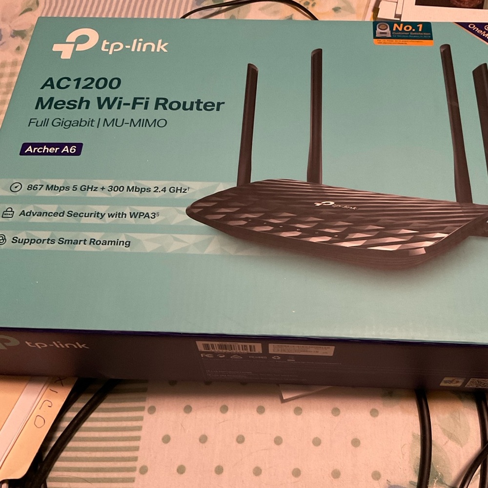 TP-Link AC1200 Mesh Wi-Fi Router Full Gigabit/;MU-MIMO (Archer A6)